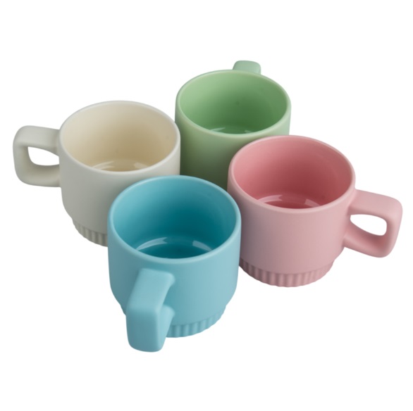 Matte sublimation mug - colorful with a decorated bottom